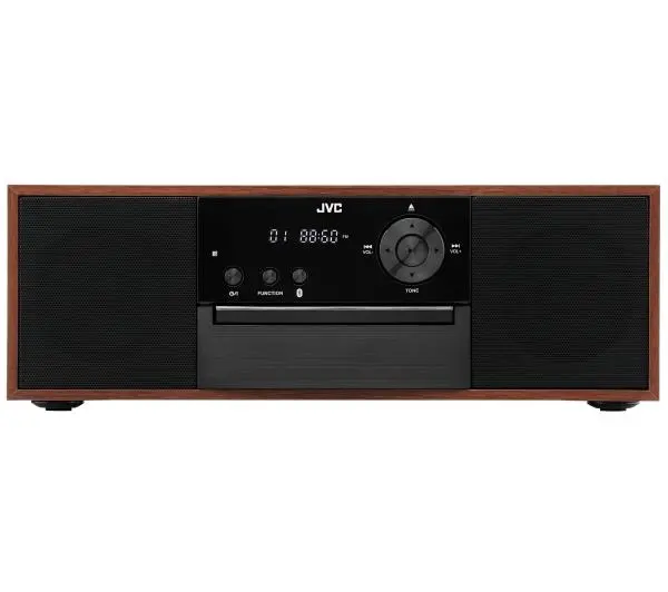 JVC RD-E761 16W Bluetooth Radio FM Czarno-brązowy