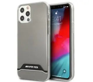 Mercedes-Benz Electroplate Black&White AMHCP12MTCBW do iPhone 12 /12 Pro