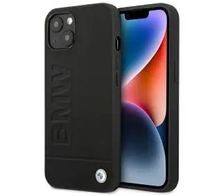 BMW Leather Stamp BMHCP14MSLLBK do iPhone 14 Plus