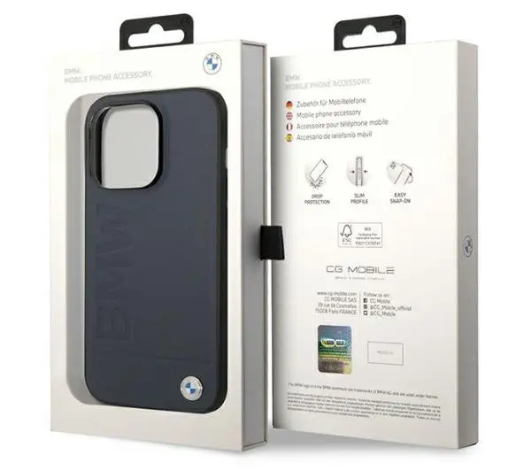 BMW Leather Hot Stamp MagSafe BMHMP14LSLLNA do iPhone 14 Pro