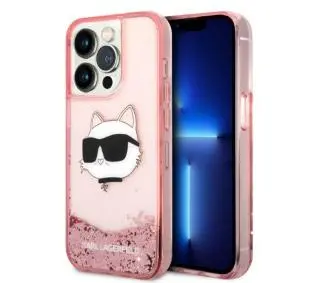 Karl Lagerfeld Glitter Choupette Head KLHCP14LLNCHCP do iPhone 14 Pro
