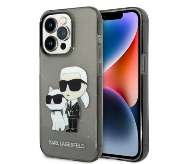 Фото - Чохол Karl Lagerfeld Glitter Karl&Choupette KLHCP14LHNKCTGK do iPhone 14 Pro 