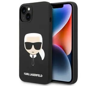 Karl Lagerfeld Silicone Karl`s Head Magsafe KLHMP14MSLKHBK do iPhone 14 Plus