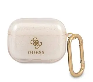 Guess Glitter Collection do AirPods Pro Przezroczysty/Złoty