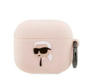 Karl Lagerfeld Silicone Karl Head 3D KLA3RUNIKP do AirPods 3 Różowy
