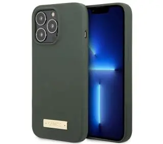 Guess Silicone Logo Plate MagSafe GUHMP13XSPLA do iPhone 13 Pro Max