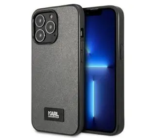 Karl Lagerfeld Saffiano Plaque KLHCP13XSFMP2DG do iPhone 13 Pro Max