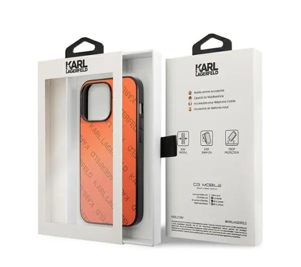 Karl Lagerfeld Perforated Allover KLHCP13XPTLO do iPhone 13 Pro Max