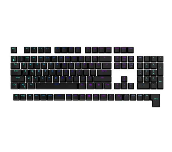 Endorfy Keycapy PBT 124  Czarny