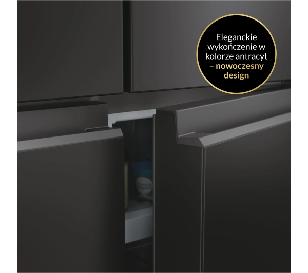 Haier Seria 5 HCR3818ENPT Pełny No Frost 181,5cm Komora świeżości Czarny - Kup na Raty - RRSO 0%