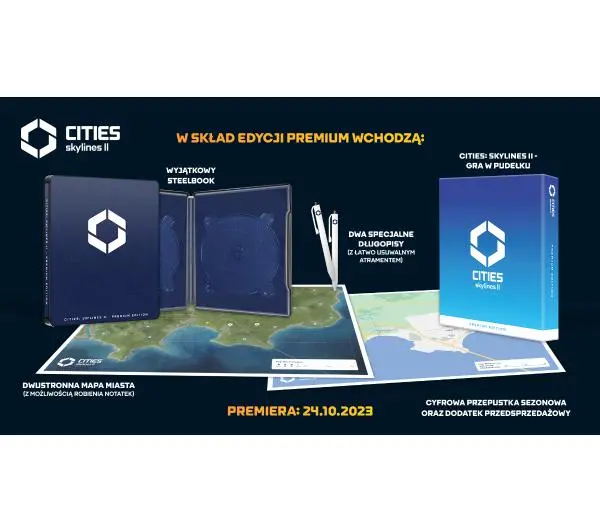 Cities Skylines II Edycja Premium Gra na PS5 - przedsprzedaż