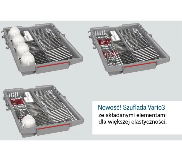 Bosch Serie 4 SPS4EMI24E 45cm Automatyczne otwieranie drzwi Szuflada na sztućce Zdalne sterowanie - Kup na Raty - RRSO 0%