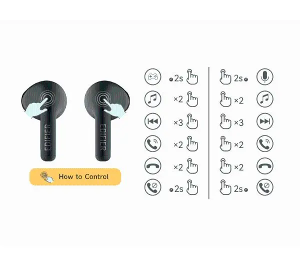 Edifier X2s Douszne Bluetooth 5.3 Czarny - ⚡ BESTSELLERY ⚡