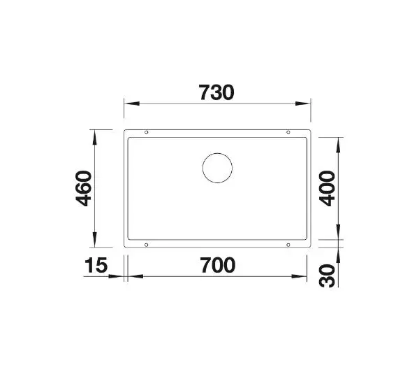 Blanco SUBLINE 700-U LEVEL 527356 Granitowy Szary - Kup na Raty - RRSO 0%