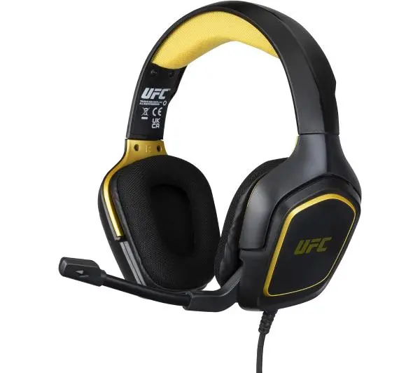 Konix UFC Gaming Headset Nauszne Czarno-żółty