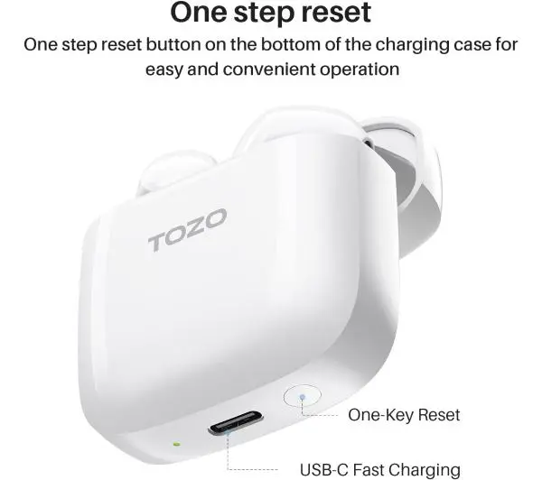 Tozo A3 Douszne Bluetooth 5.3 Biały
