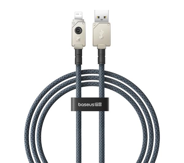 Фото - Кабель BASEUS ARAMID FIBER USB-A do Lightning 2,4A 1m Biały 