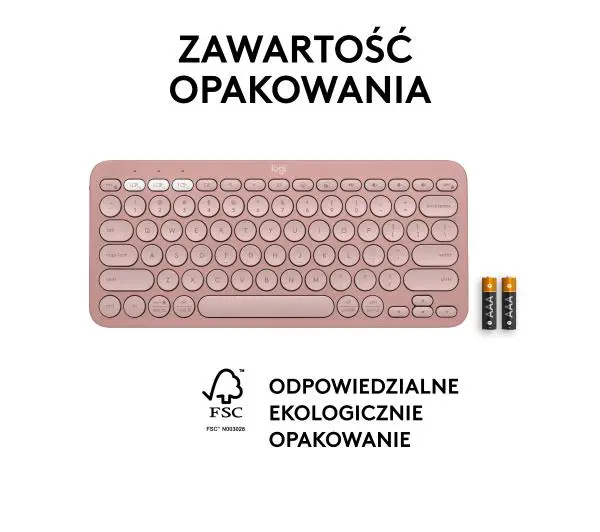 Logitech Pebble Keys 2 K380s Różowy