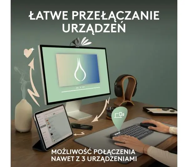Logitech Pebble Keys 2 K380s Różowy