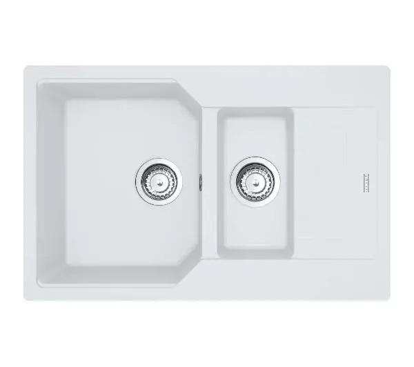 Zlewozmywaki kuchenne - Franke Urban UBG 651-78 GSC Granitowy Biały polarny