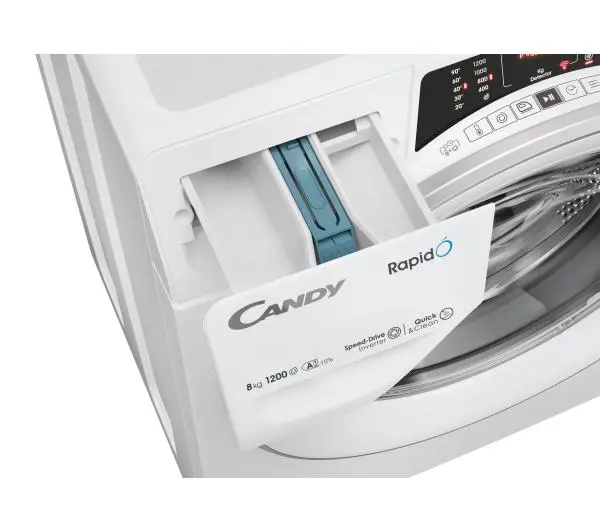 Candy RapidO RO 284DWMS7/1-S Slim 8kg 1200obr/min Zdalne sterowanie - TRZECI -55%, ALBO 5-TY ZA 1ZŁ - Kup na Raty - RRSO 0%