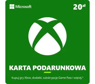 Karta podarunkowa Xbox 20 zł [bon agencyjny]  Obecnie dostępne tylko w sklepach stacjonarnych RTV EURO AGDDostęp po opłaceniu zakupu