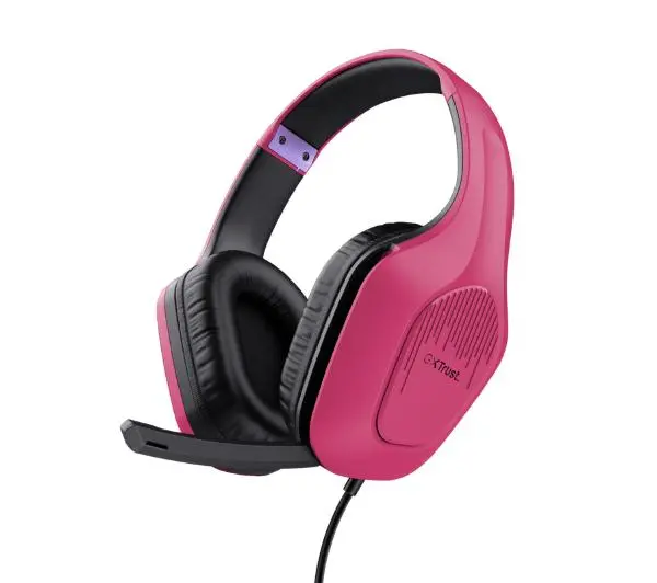 Trust GXT 415P Zirox Nauszne Różowy