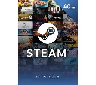 Doładowanie Steam 40zł [bon agencyjny] Obecnie dostępne tylko w sklepach stacjonarnych RTV EURO AGDDostęp po opłaceniu zakupu