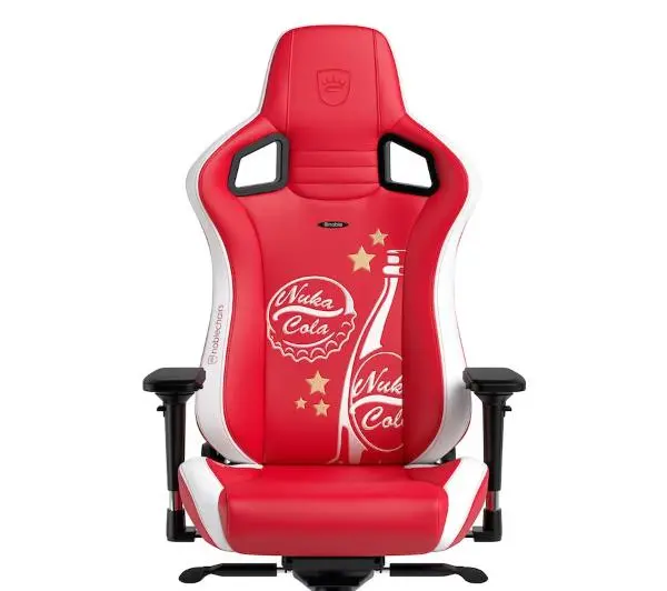 Noblechairs EPIC Fallout Nuke Cola Edition Gamingowy do 120kg Skóra ECO Czerwono-biały - Kup na Raty - RRSO 0%