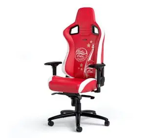 Noblechairs EPIC Fallout Nuke Cola Edition Gamingowy do 120kg Skóra ECO Czerwono-biały - Kup na Raty - RRSO 0%