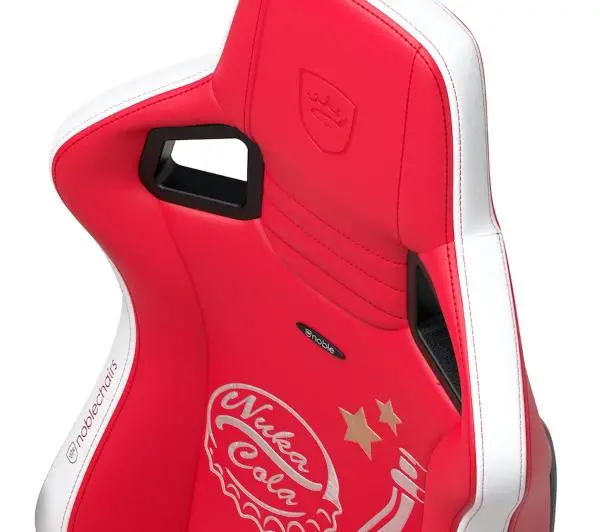 Noblechairs EPIC Fallout Nuke Cola Edition Gamingowy do 120kg Skóra ECO Czerwono-biały - Kup na Raty - RRSO 0%