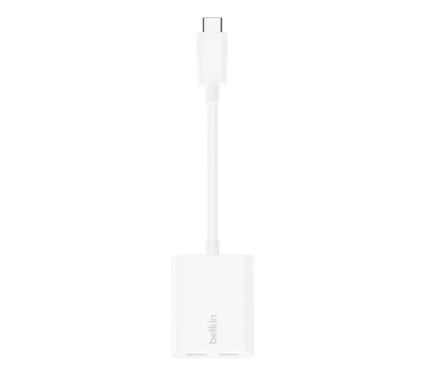 Belkin RockStar F7U081BTWH audio 2x USB-C, Biały