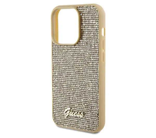Guess Disco Metal Script GUHCP14XPMSDGSD do iPhone 14 Pro Max Złoty