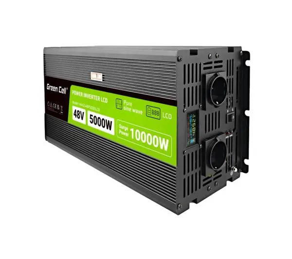 Green Cell INVGC48P5000LCD  48V na 230V 5000W/10000W Czysta sinusoida