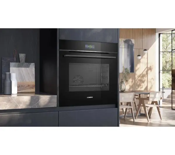 Siemens iQ700 HB754G1B1 Termoobieg AirFry Zdalne sterowanie Czarny - Kup na Raty - RRSO 0%