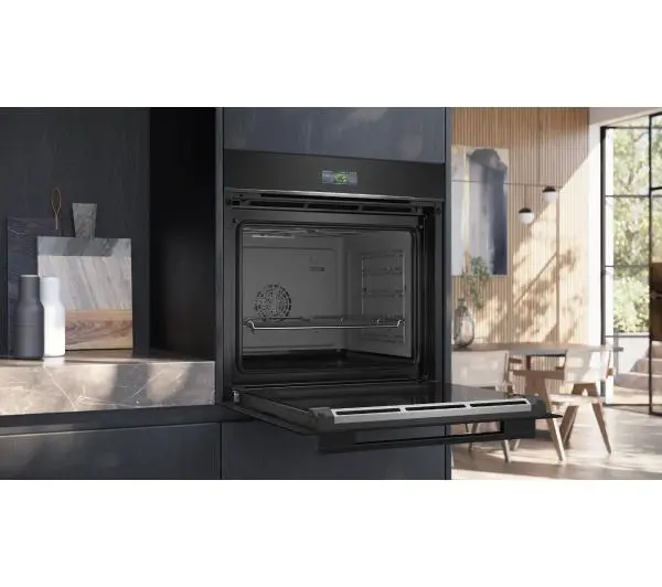 Siemens iQ700 HB754G1B1 Termoobieg AirFry Zdalne sterowanie Czarny - Kup na Raty - RRSO 0%
