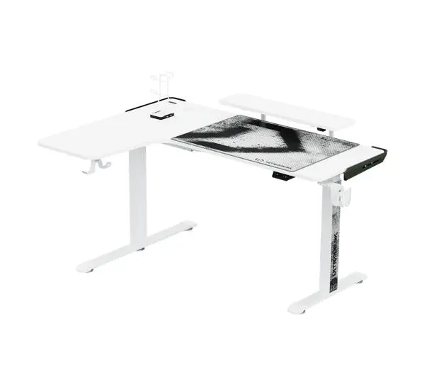Ultradesk WINGER 1/2 155cm Regulacja wysokości Biały