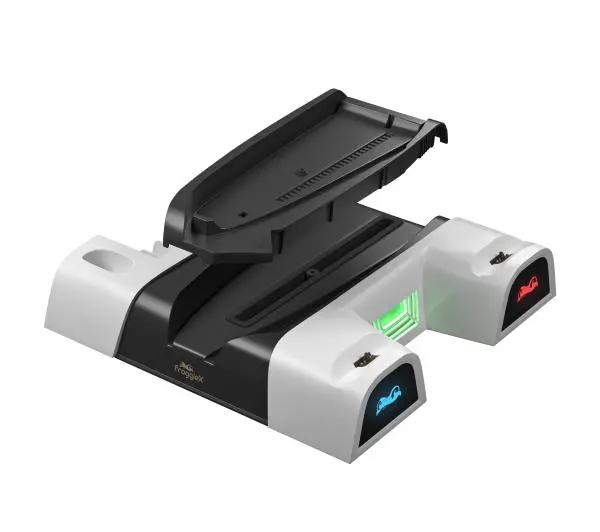 FroggieX FX-P5-C4-W chłodząca i ładująca do PS5 Slim