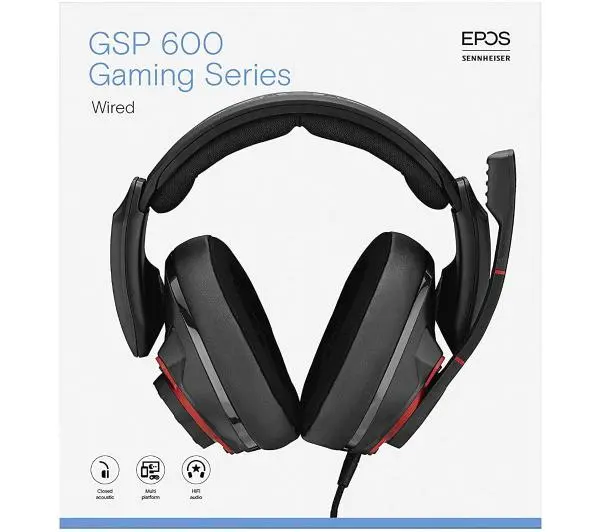 Epos GSP 600 Nauszne Czarny - Kup na Raty - RRSO 0%