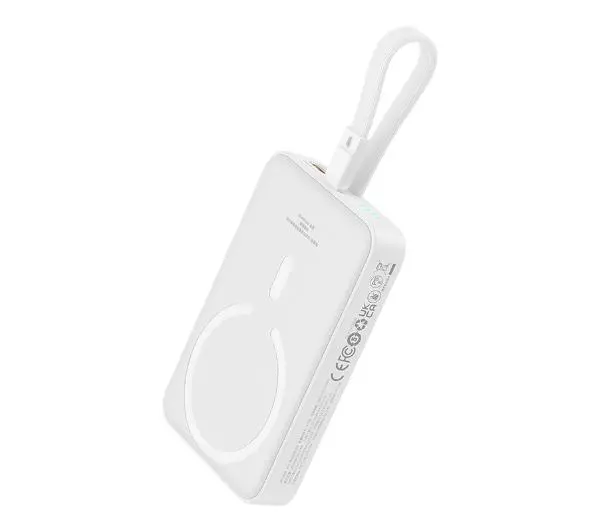 Baseus P10022109223-00 Magnetic Mini 10000mAh 20W MagSafe z kablem Lightning Biały