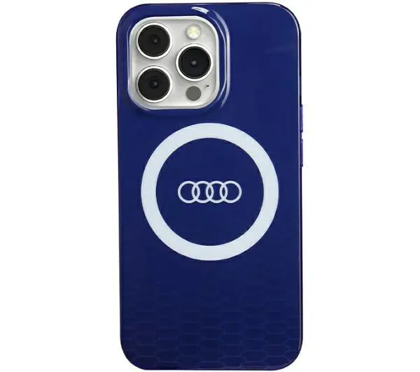 Etui AUDI IML Big Logo MagSafe do Apple iPhone 13 / 13 Pro Niebieski