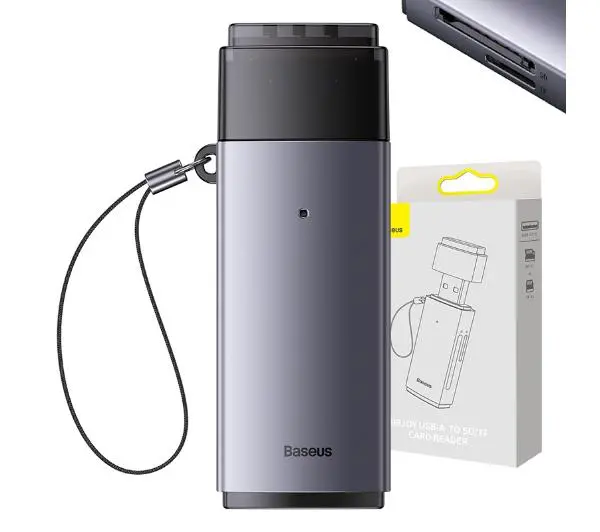 Baseus Lite Series SD/TF USB Szary