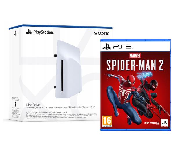 Фото - Аксесуар для приставки Sony Disc Drive Blu-Ray do PS5 Digital + gra Marvel’s Spider-Man 2 