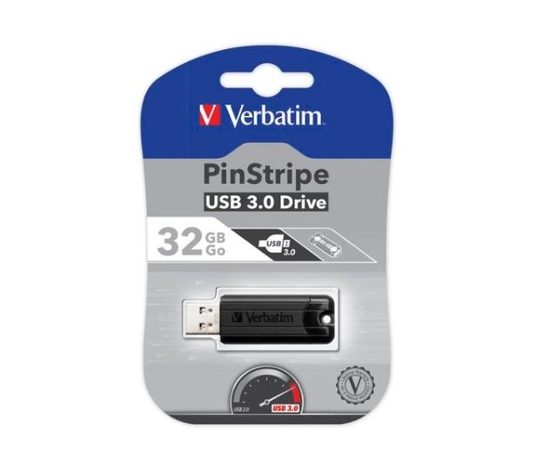 Verbatim PinStripe 32GB USB 3.0 Czarny