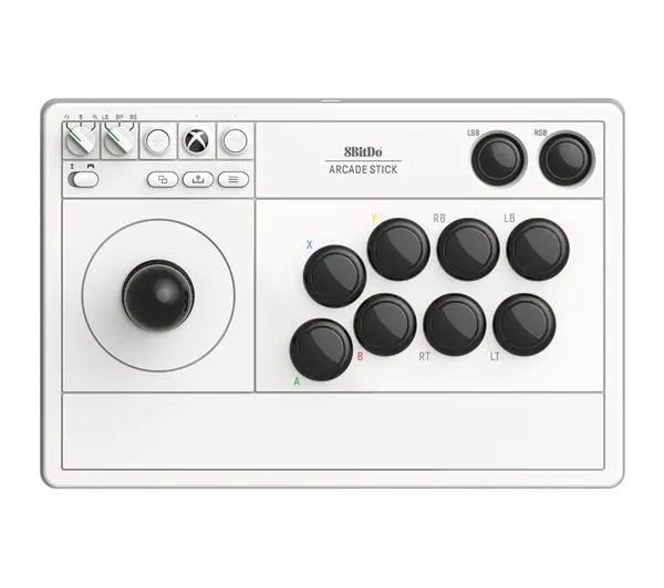 8BitDo Arcade Stick do PC Xbox Series X/S, Xbox One Bezprzewodowy/Przewodowy Biały