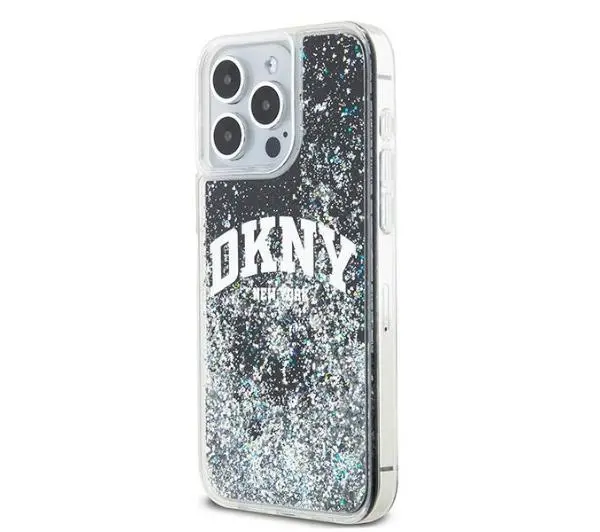 DKNY Hardcase Liquid Glitter Big Logo do iPhone 14 Pro Max Czarny