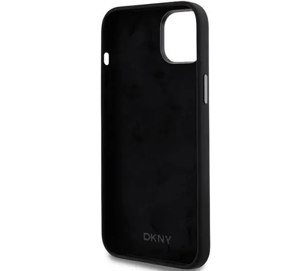 DKNY Hardcase Liquid Silicone Metal Logo do iPhone 15 Plus Czarny