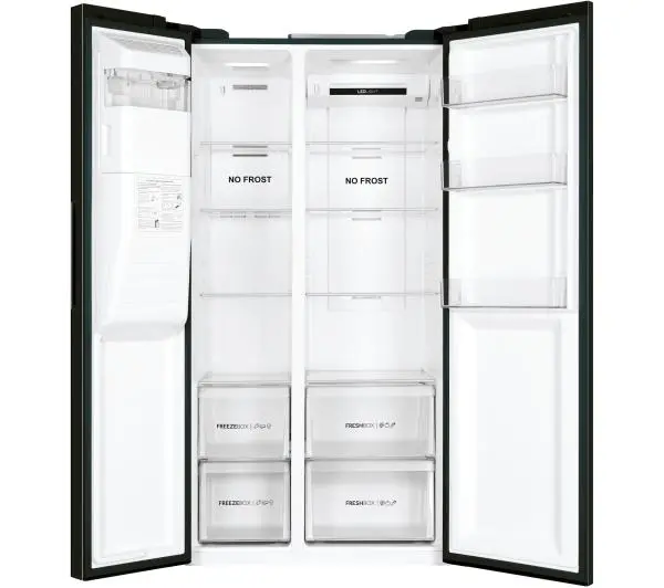 Haier Seria 3 SBS HSR3918EIPB Pełny No Frost 177,5cm Dystrybutor wody Obsydianowy - TRZECI -55%, ALBO 5-TY ZA 1ZŁ - Kup na Raty - RRSO 0%