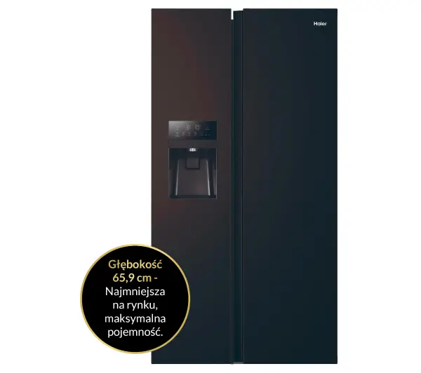 Haier Seria 3 SBS HSR3918EIPB Pełny No Frost 177,5cm Dystrybutor wody Obsydianowy - TRZECI -55%, ALBO 5-TY ZA 1ZŁ - Kup na Raty - RRSO 0%