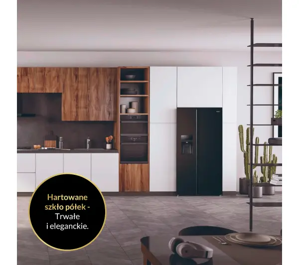 Haier Seria 3 SBS HSR3918EIPB Pełny No Frost 177,5cm Dystrybutor wody Obsydianowy - TRZECI -55%, ALBO 5-TY ZA 1ZŁ - Kup na Raty - RRSO 0%